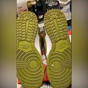 Olive green Nike dunks